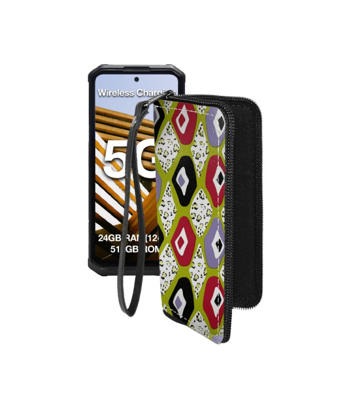 Чохол-гаманець з екошкіри для телефону AGM G3