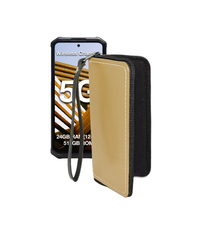 Чохол-гаманець з екошкіри для телефону AGM G3