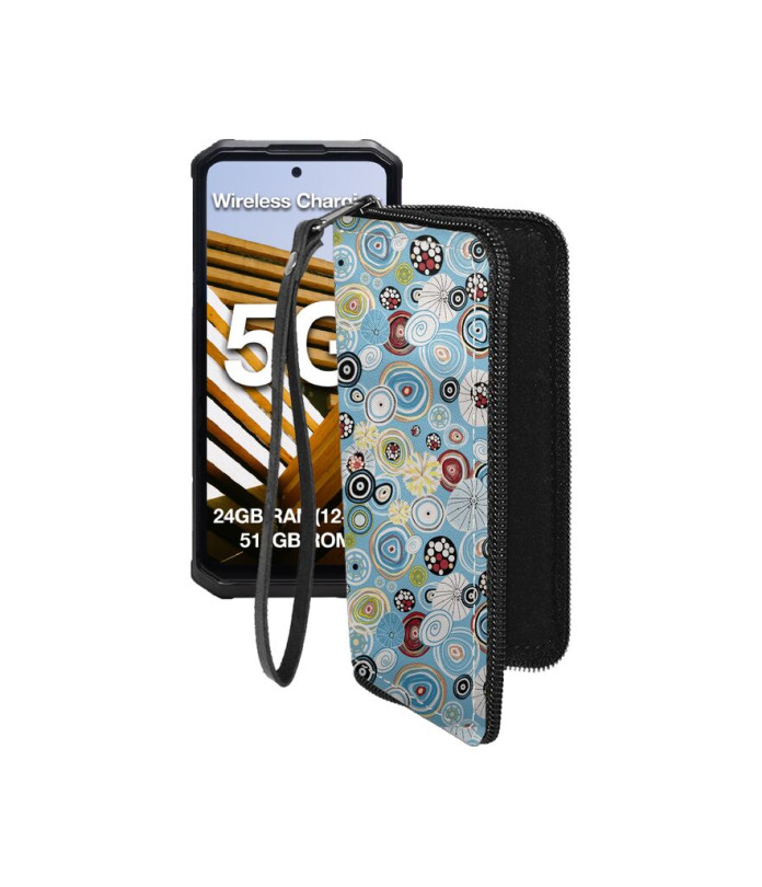 Чохол-гаманець з екошкіри для телефону AGM G3