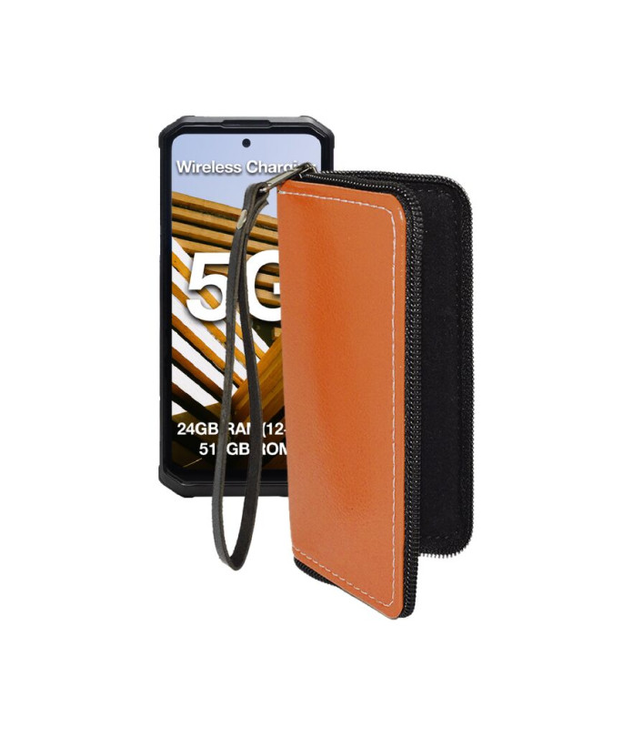 Чохол-гаманець з екошкіри для телефону AGM G3