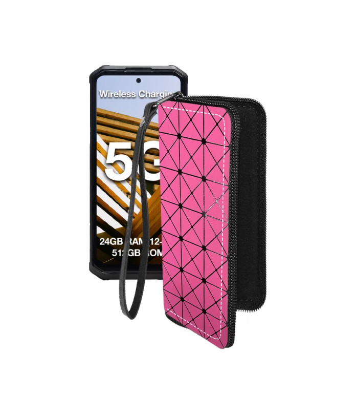 Чохол-гаманець з екошкіри для телефону AGM G3