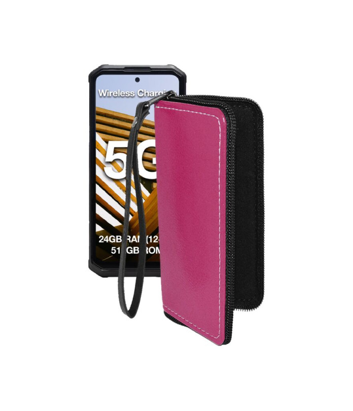 Чохол-гаманець з екошкіри для телефону AGM G3