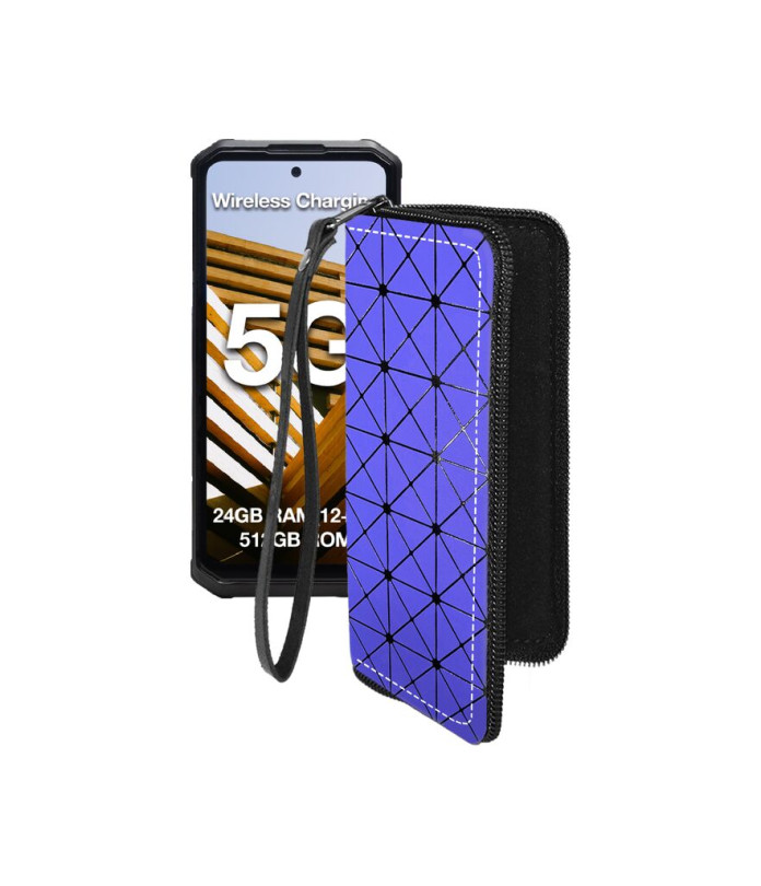 Чохол-гаманець з екошкіри для телефону AGM G3