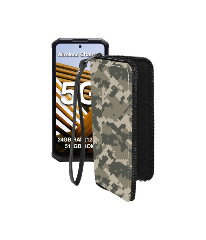 Чохол-гаманець з екошкіри для телефону AGM G3