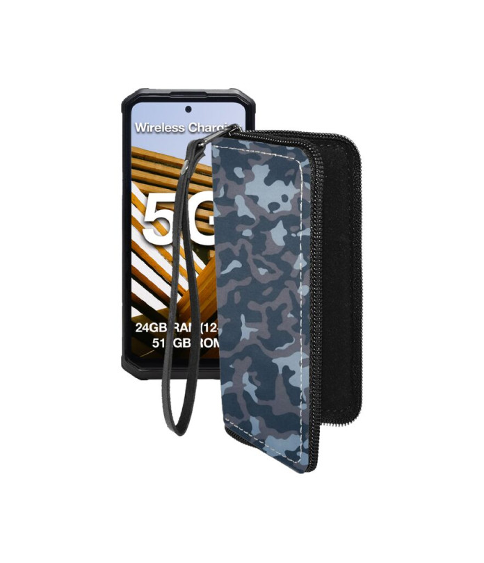 Чохол-гаманець з екошкіри для телефону AGM G3