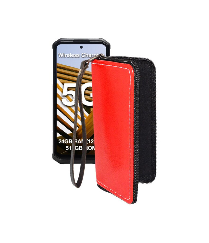 Чохол-гаманець з екошкіри для телефону AGM G3