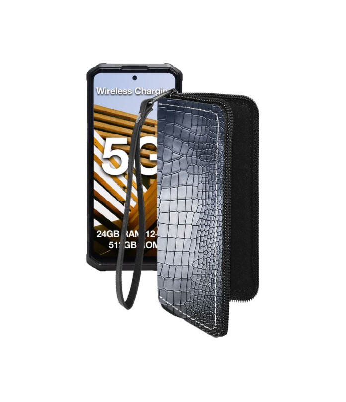 Чохол-гаманець з екошкіри для телефону AGM G3