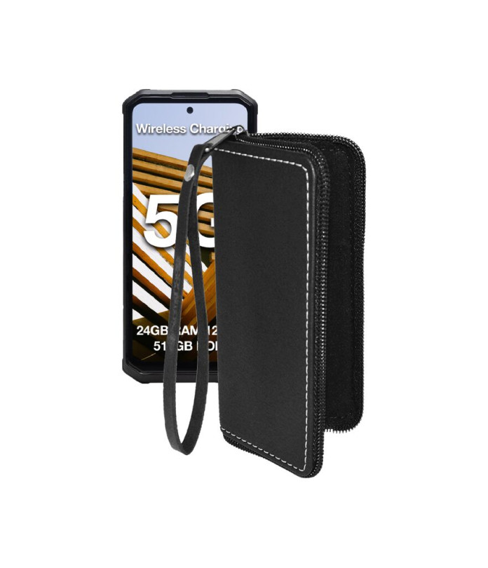 Чохол-гаманець з екошкіри для телефону AGM G3
