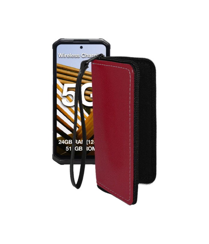 Чохол-гаманець з екошкіри для телефону AGM G3