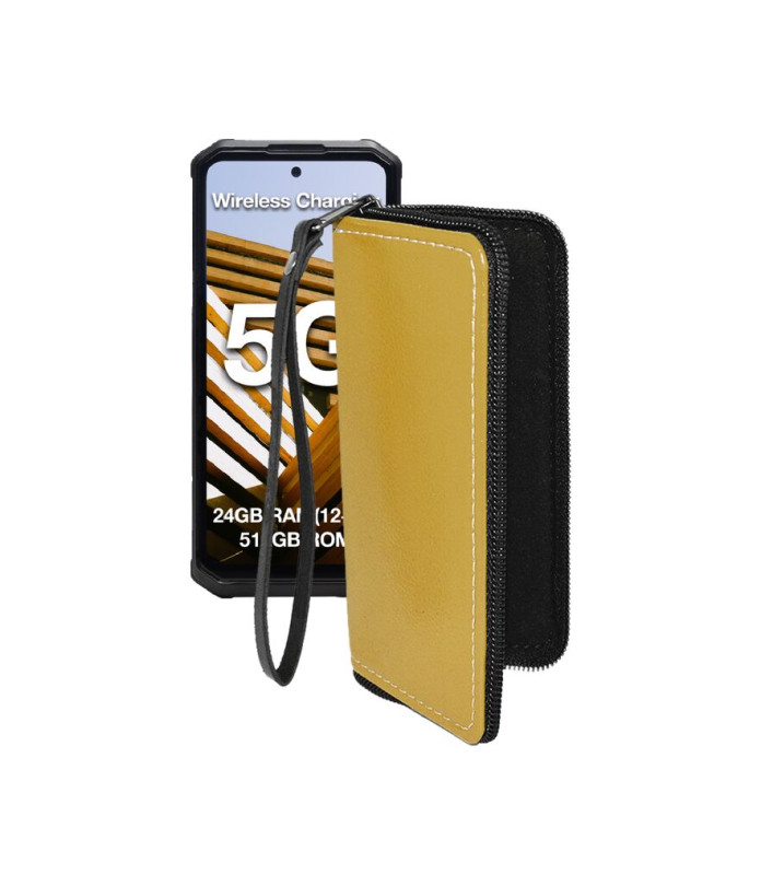 Чохол-гаманець з екошкіри для телефону AGM G3