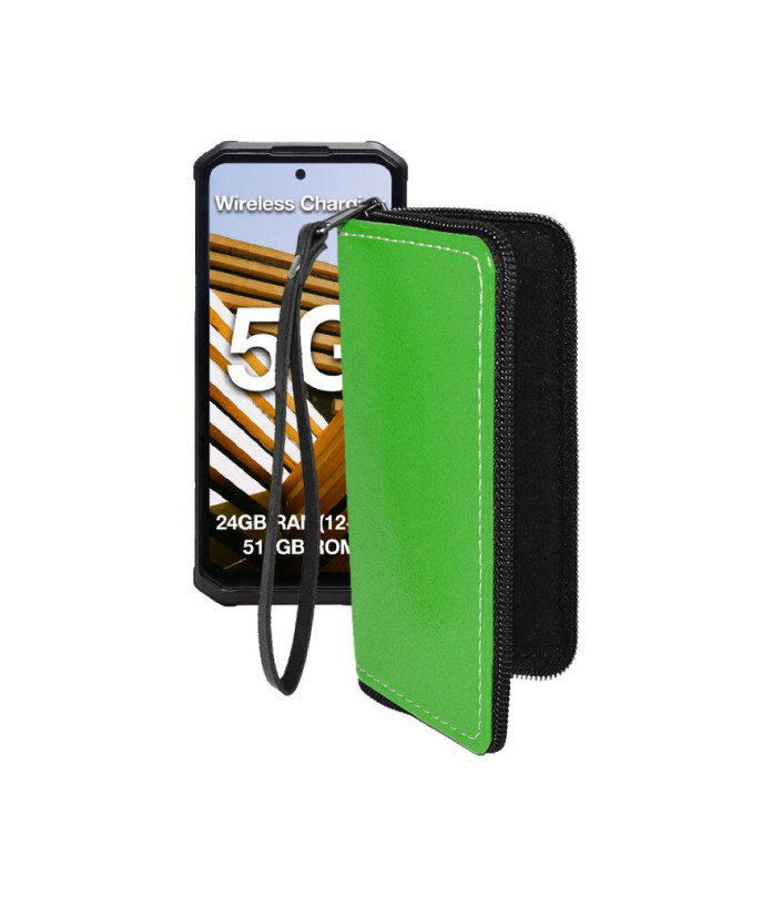 Чохол-гаманець з екошкіри для телефону AGM G3