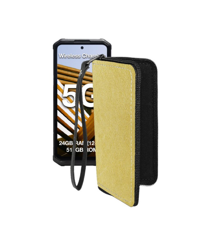 Чохол-гаманець з екошкіри для телефону AGM G3