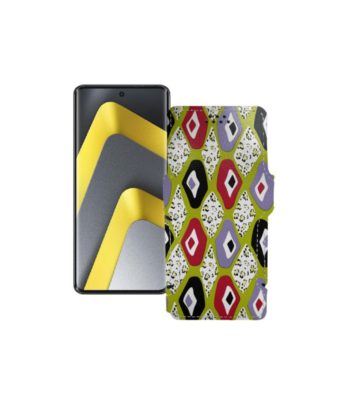 Чохол-книжка з екошкіри для телефону Xiaomi Poco M8