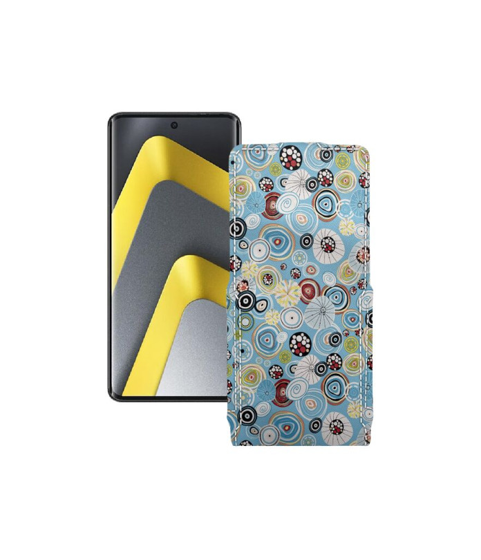 Чохол-флип з екошкіри для телефону Xiaomi Poco M8