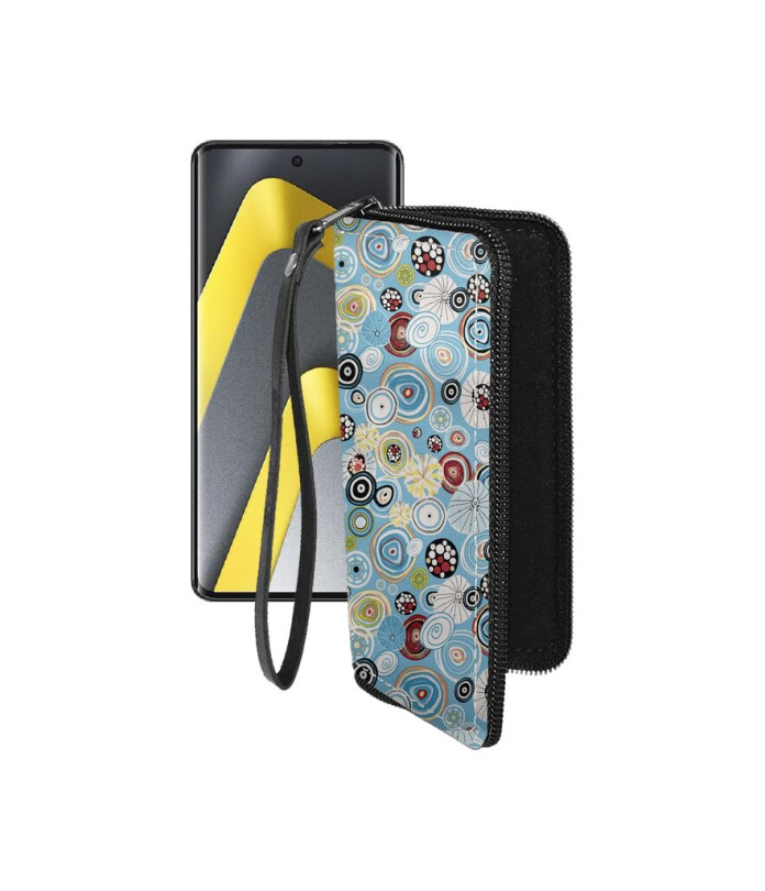 Чохол-гаманець з екошкіри для телефону Xiaomi Poco M8