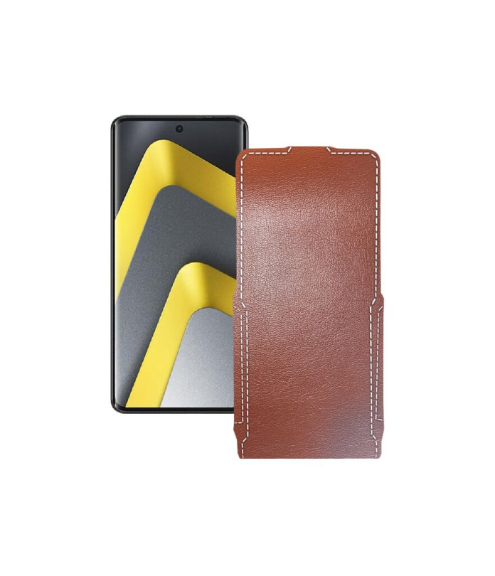 Чохол-флип з екошкіри для телефону Xiaomi Poco M8