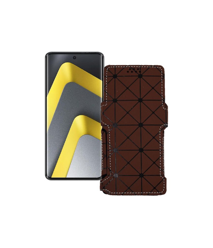 Чохол-книжка з екошкіри для телефону Xiaomi Poco M8