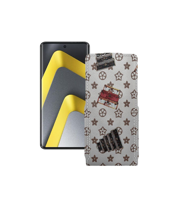 Чохол-флип з екошкіри для телефону Xiaomi Poco M8