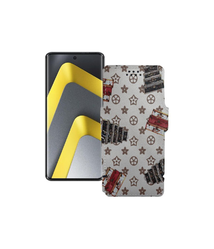 Чохол-книжка з екошкіри для телефону Xiaomi Poco M8