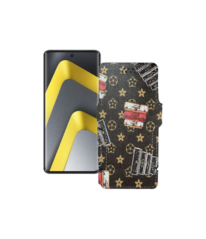 Чохол-книжка з екошкіри для телефону Xiaomi Poco M8