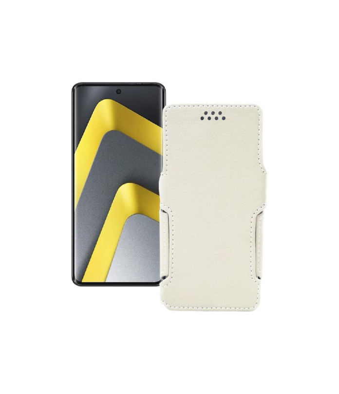 Чохол-книжка з екошкіри для телефону Xiaomi Poco M8