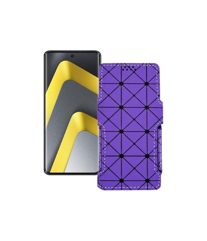 Чохол-книжка з екошкіри для телефону Xiaomi Poco M8