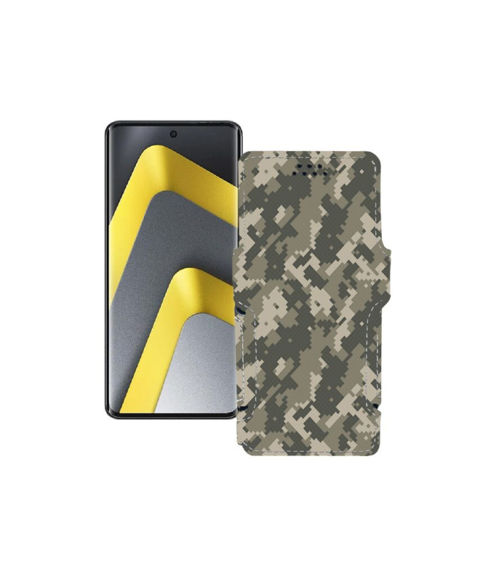 Чохол-книжка з екошкіри для телефону Xiaomi Poco M8