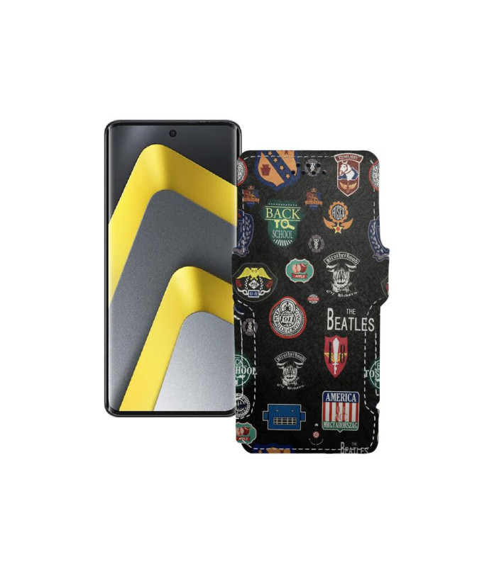 Чохол-книжка з екошкіри для телефону Xiaomi Poco M8