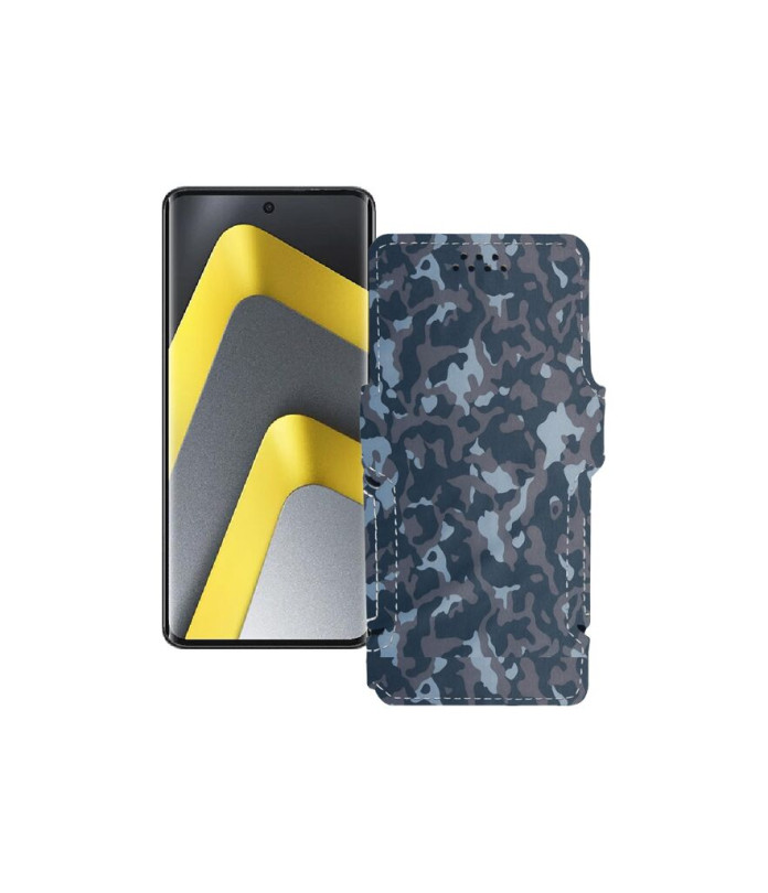 Чохол-книжка з екошкіри для телефону Xiaomi Poco M8