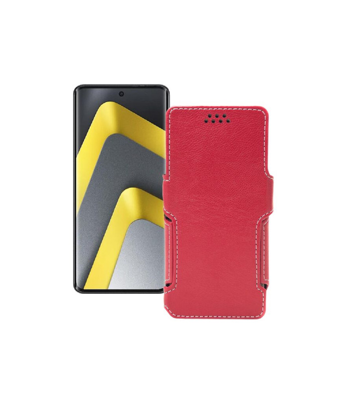 Чохол-книжка з екошкіри для телефону Xiaomi Poco M8