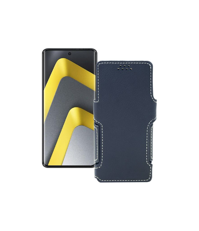 Чохол-книжка з екошкіри для телефону Xiaomi Poco M8