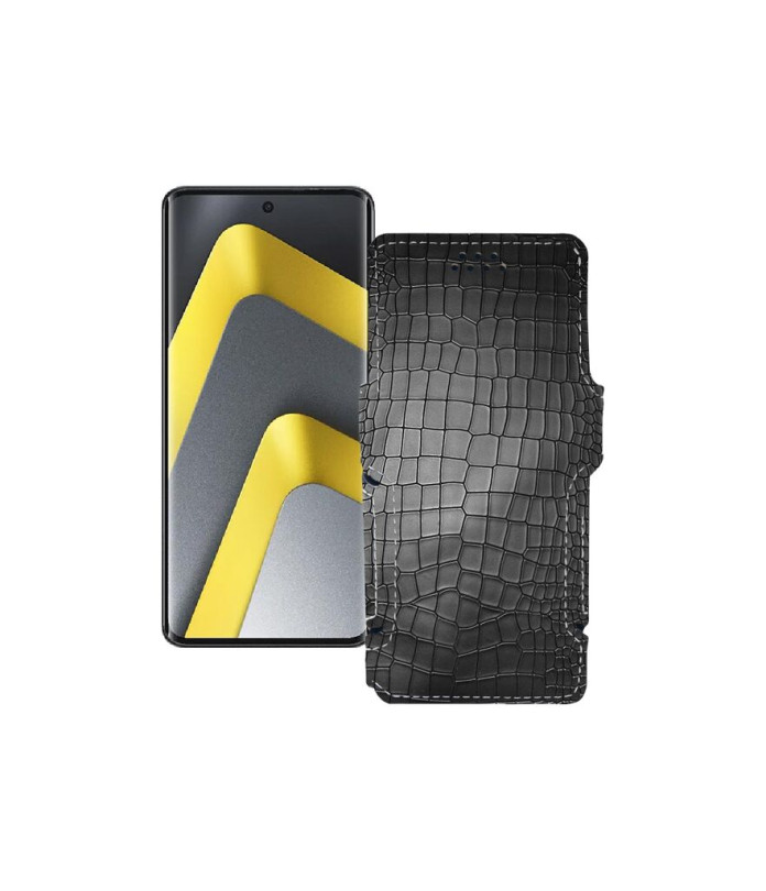 Чохол-книжка з екошкіри для телефону Xiaomi Poco M8