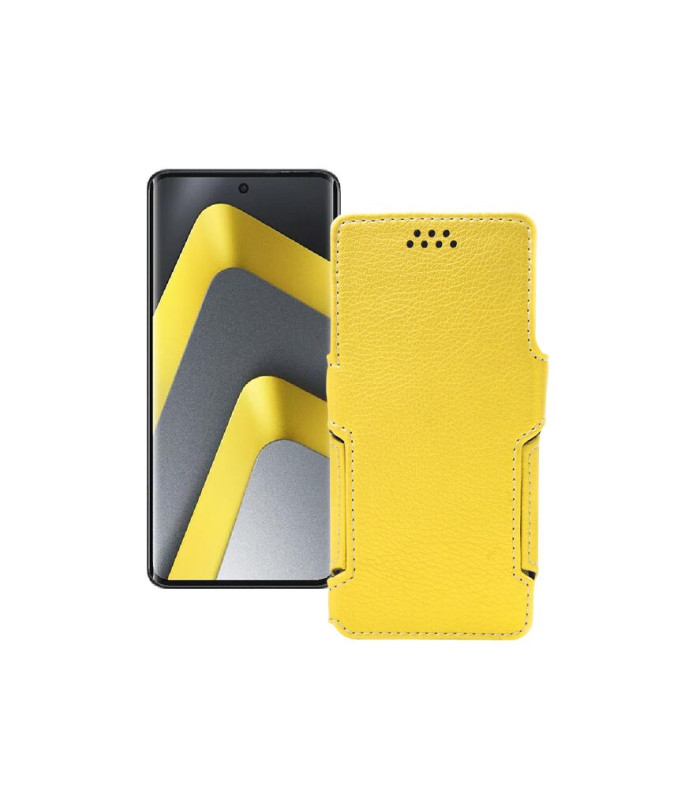 Чохол-книжка з екошкіри для телефону Xiaomi Poco M8