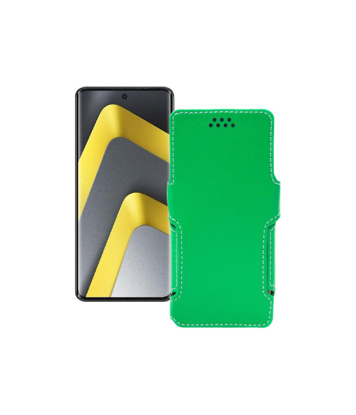 Чохол-книжка з екошкіри для телефону Xiaomi Poco M8