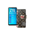 Чохол-книжка з екошкіри для телефону ZTE Blade L220