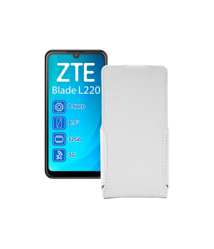 Чохол-флип з екошкіри для телефону ZTE Blade L220