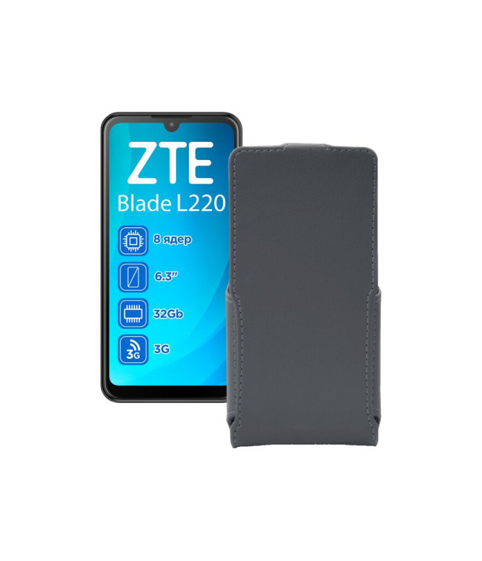 Чохол-флип з екошкіри для телефону ZTE Blade L220