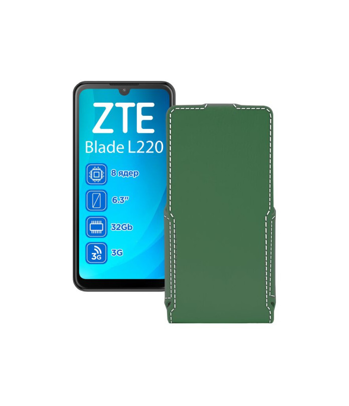 Чохол-флип з екошкіри для телефону ZTE Blade L220