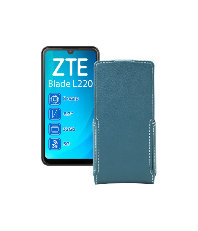 Чохол-флип з екошкіри для телефону ZTE Blade L220