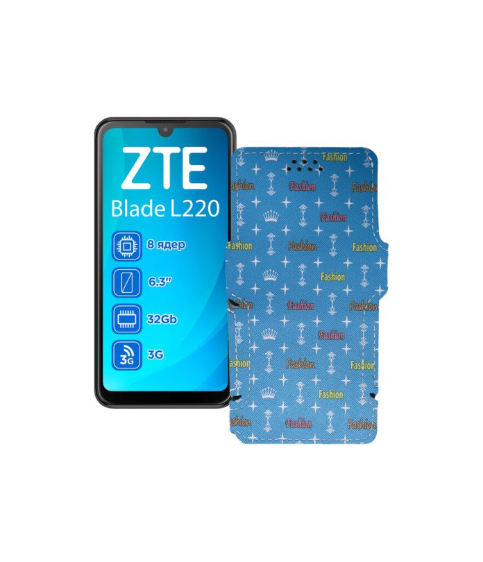 Чохол-книжка з екошкіри для телефону ZTE Blade L220