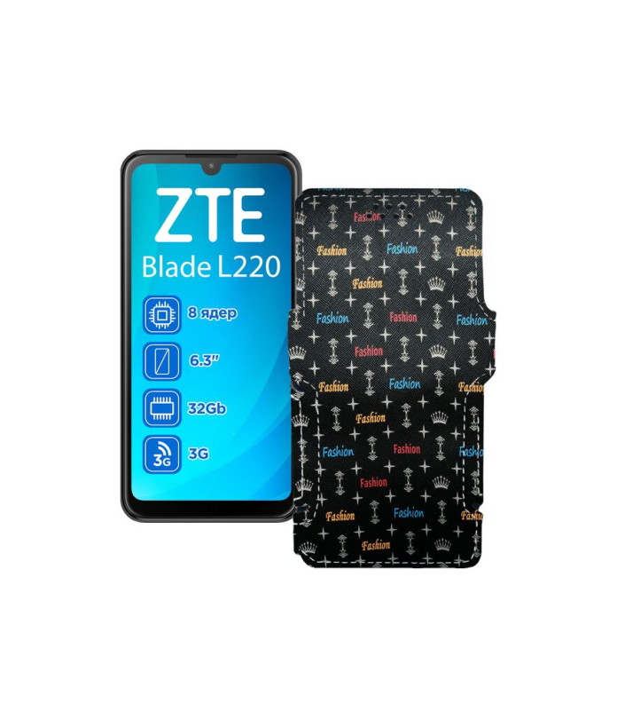 Чохол-книжка з екошкіри для телефону ZTE Blade L220