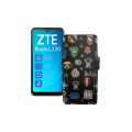 Чохол-книжка з екошкіри для телефону ZTE Blade L220