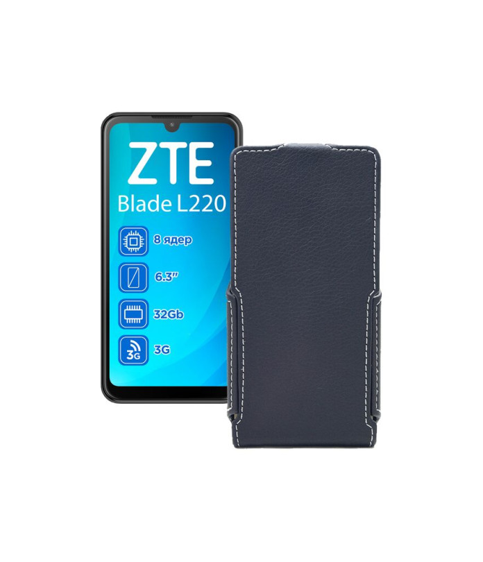 Чохол-флип з екошкіри для телефону ZTE Blade L220