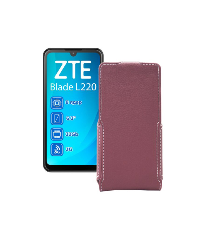 Чохол-флип з екошкіри для телефону ZTE Blade L220