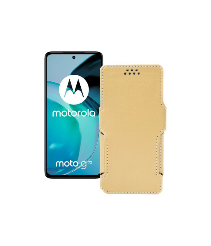 Чохол-книжка з екошкіри для телефону Motorola Moto G72