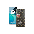 Чохол-флип з екошкіри для телефону Motorola Moto G72