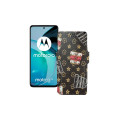 Чохол-книжка з екошкіри для телефону Motorola Moto G72