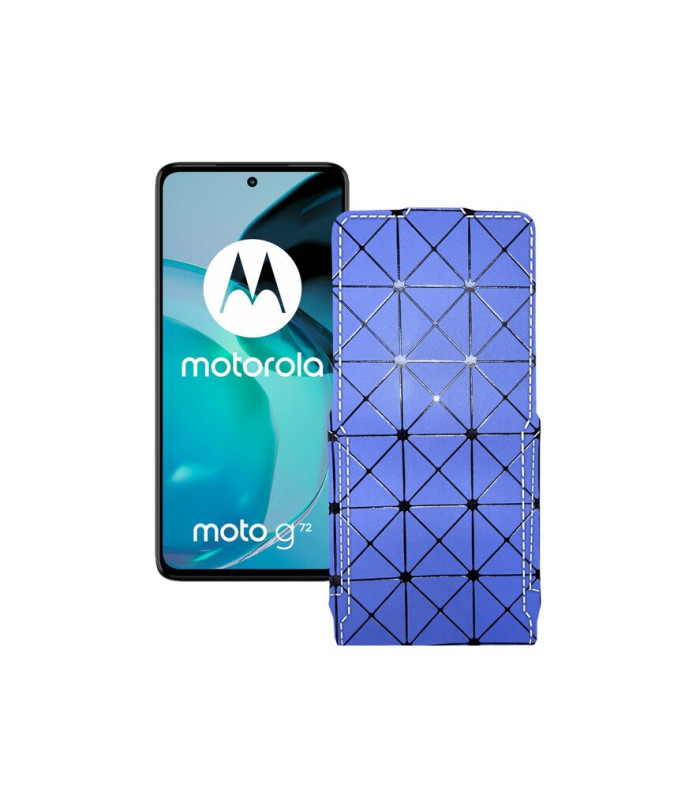 Чохол-флип з екошкіри для телефону Motorola Moto G72