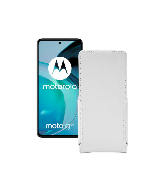 Чохол-флип з екошкіри для телефону Motorola Moto G72