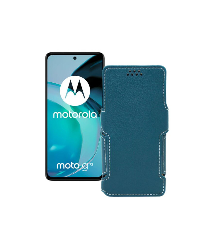 Чохол-книжка з екошкіри для телефону Motorola Moto G72